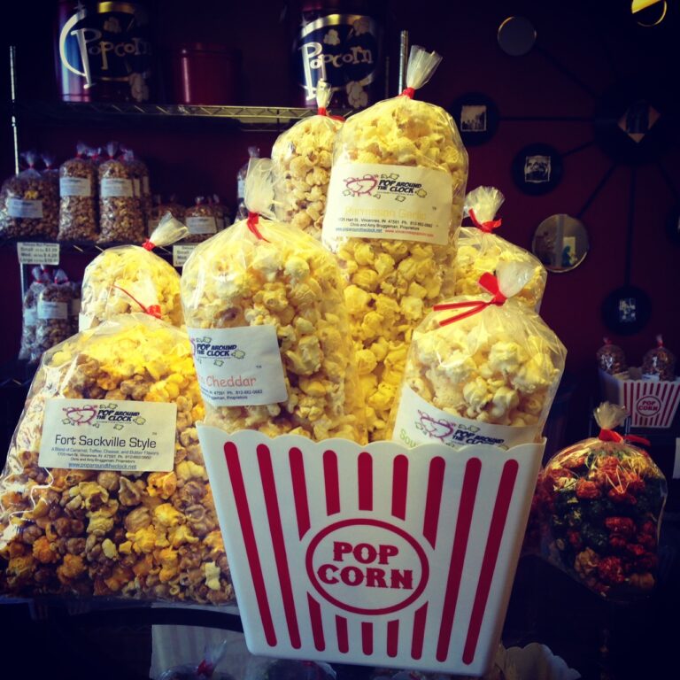 Pop Around the Clock (gourmet popcorn shop) Vincennes/Knox County VTB